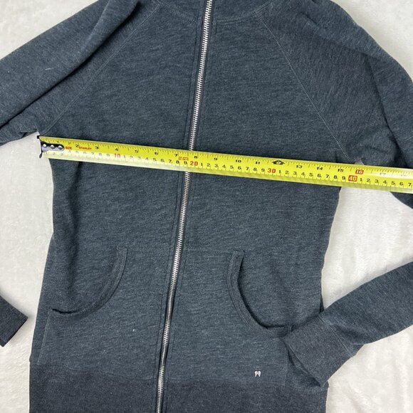 Victoria's Secret Womens Hoodie Size Sm Gray Full Zip Heart Sequin Long Sleeve - Picture 6 of 8